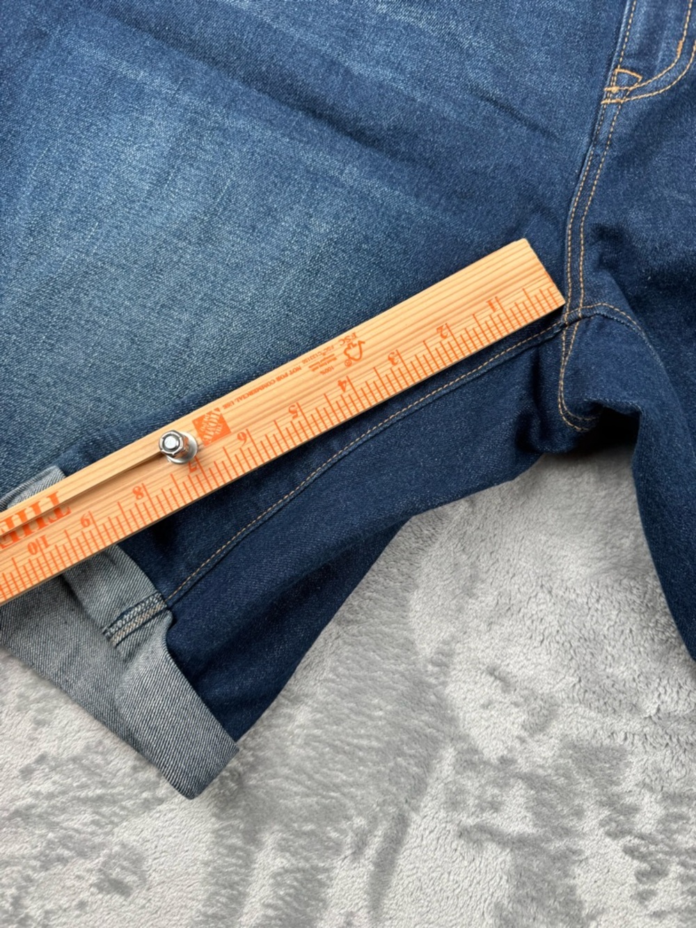 NEW Old Navy Shorts Curvy Bermuda Mojave Denim Women’s Sz 20 Regular Plus Blue - Picture 5 of 9